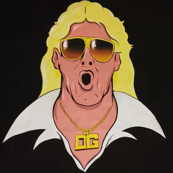 Ric Flair OG Shirt Wrestling Tee WWF WWE WCW ECW AEW TNA Impact ROH NJPW - Picture 1 of 4